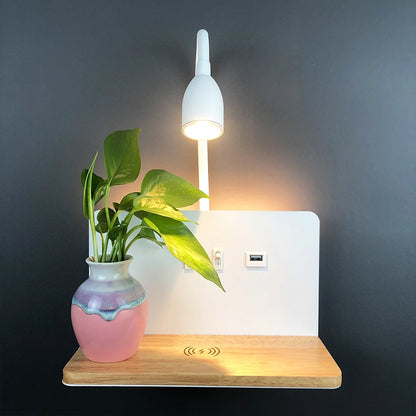 360°  Wall Light With Shelf