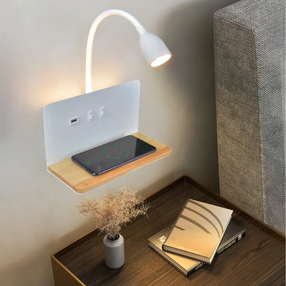 360°  Wall Light With Shelf