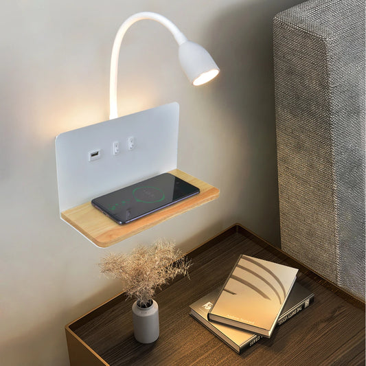 360°  Wall Light With Shelf